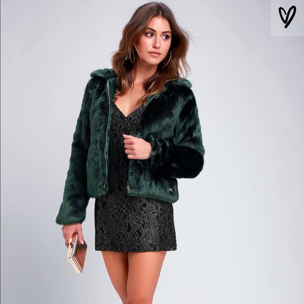 Obey Faux Fur Bomber Jacket
